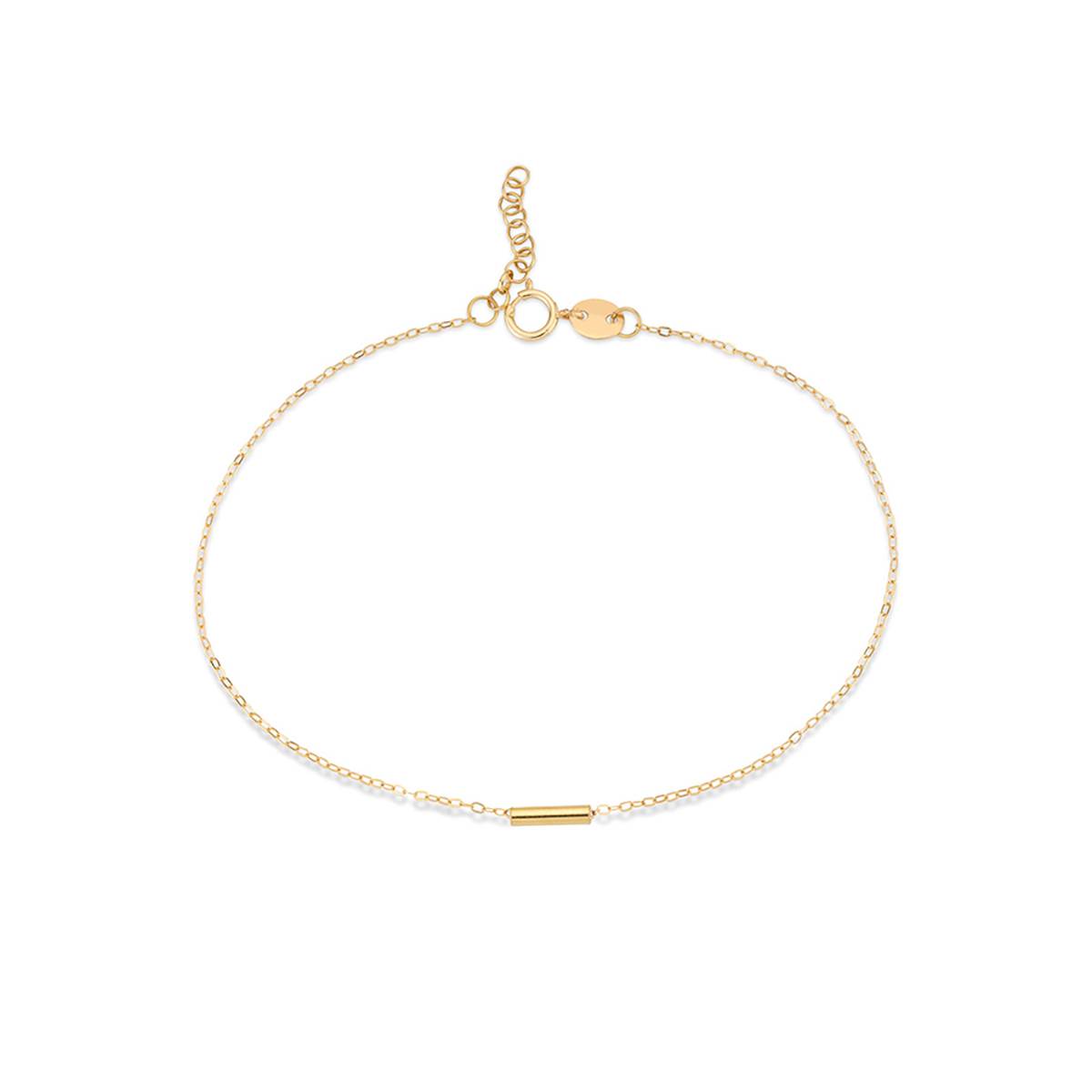 دستبند زنجير طلا ملیله خط کد BMOH158