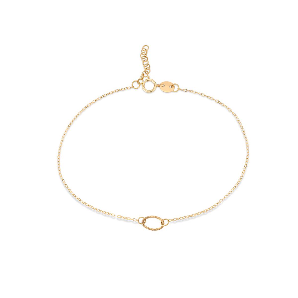 دستبند زنجير طلا حلقه زنجیری کد BMOH159