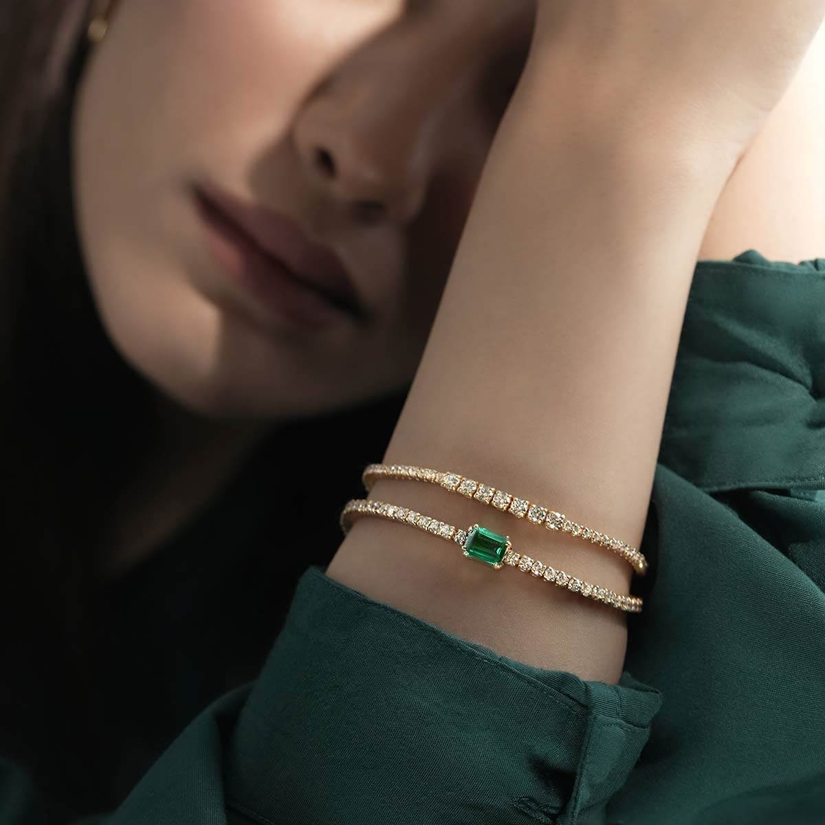 دستبند زنجير طلا  کد BM352