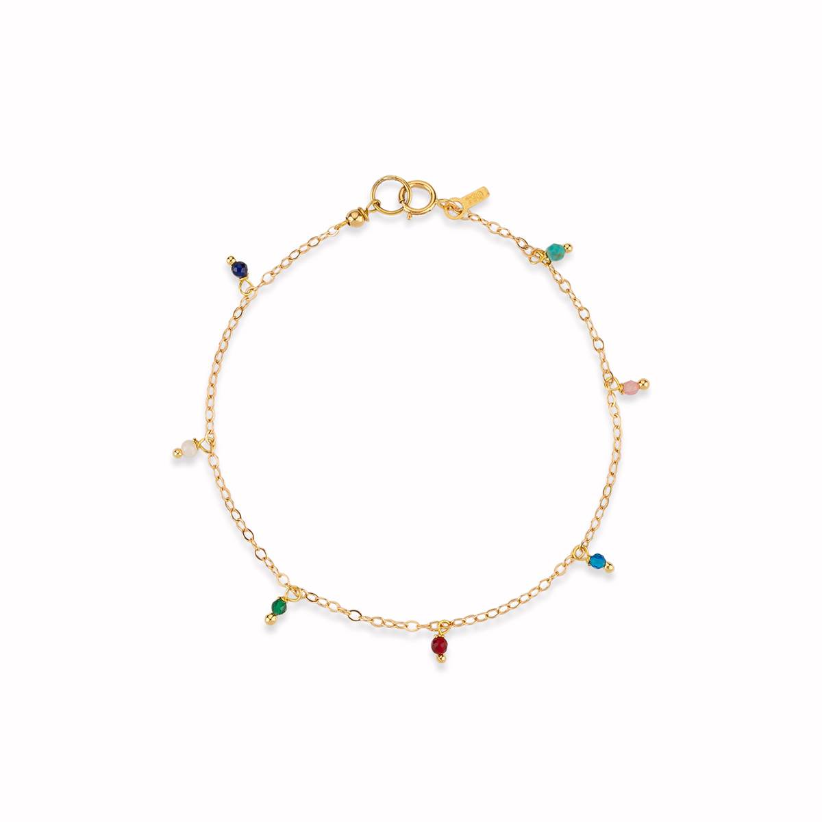 دستبند زنجير طلا زنجیری رنگی کد BT157