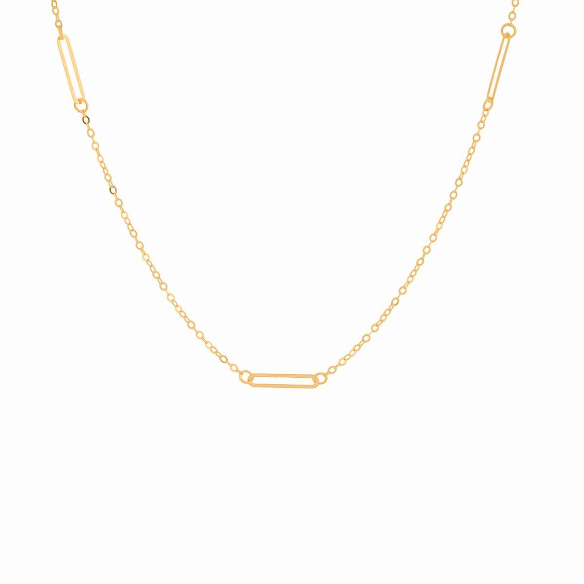 گردنبند زنجیری مستطیل کد NMR546