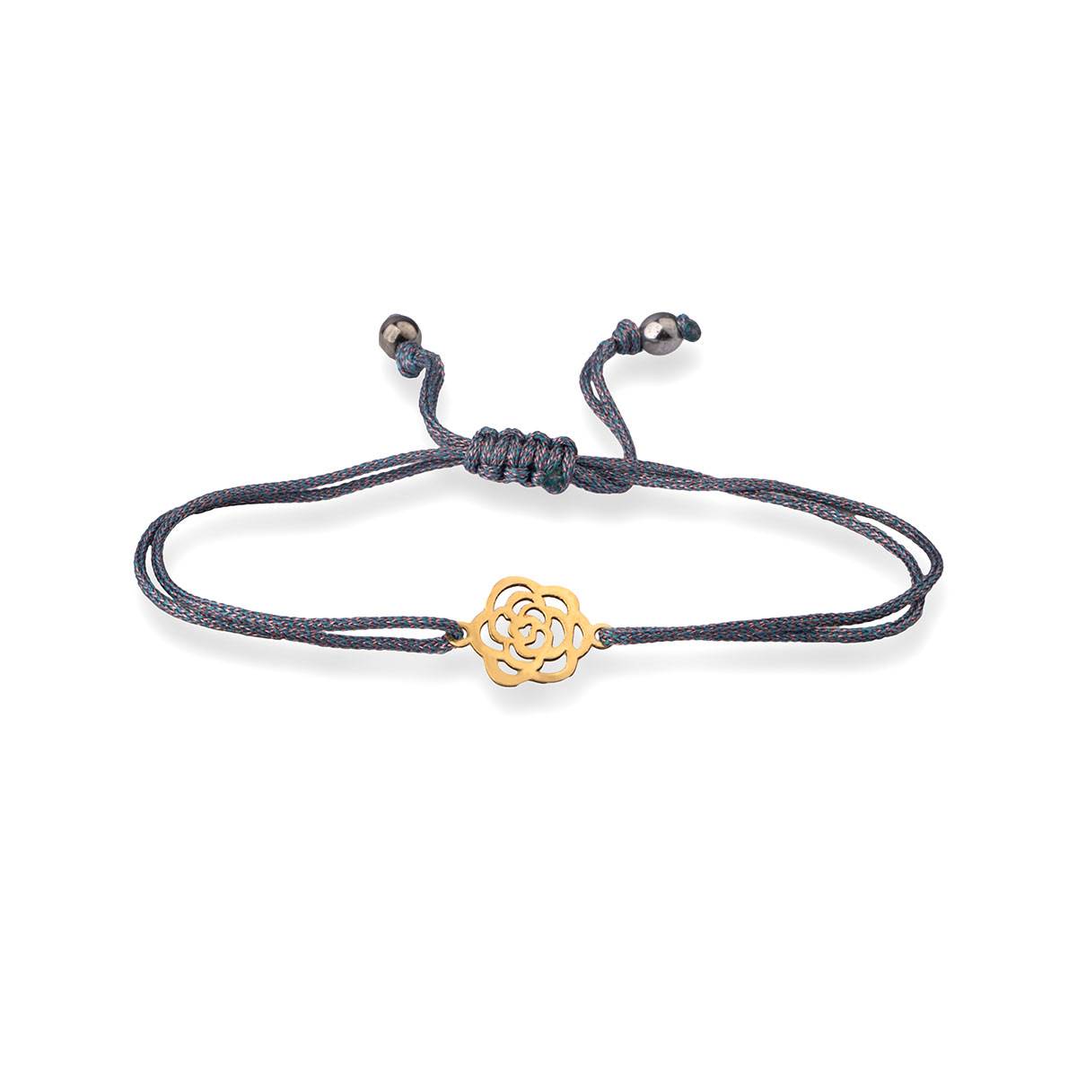 دستبند نخی گل لیزری کد LMB082