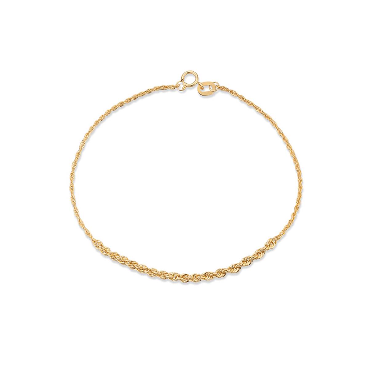 دستبند زنجير طلا پیچ زنجیر کد BMR558