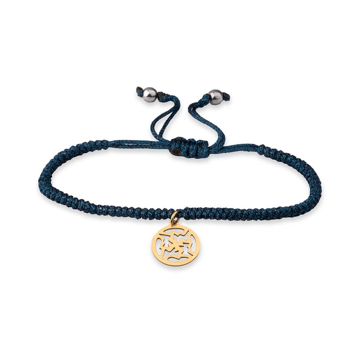 دستبند سنگی دایره طرح دار لیزری کد LMB076