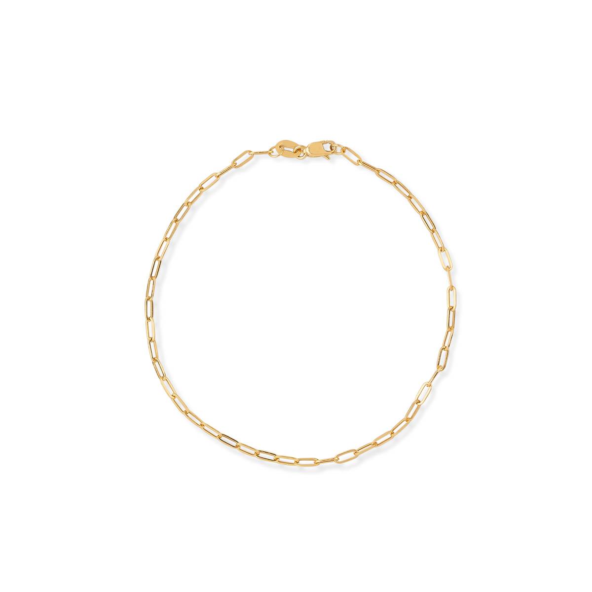 دستبند زنجير طلا زنجیر ضخیم کد BMR542