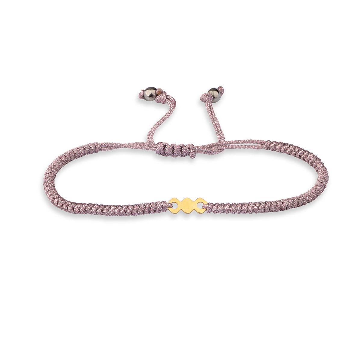 دستبند سنگی سه لوزی لیزری کد LMB091